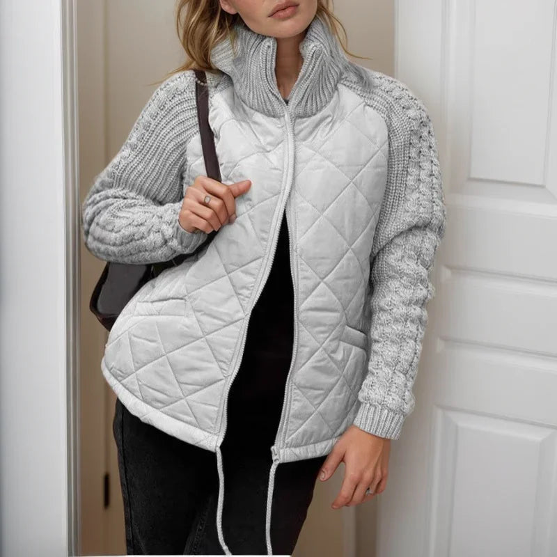 Veste Matelassée Norwegian Soft™ avec Détail Tricoté / Design Européen qui Épouse le Style !
