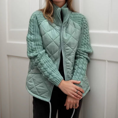 Veste Matelassée Norwegian Soft™ avec Détail Tricoté / Design Européen qui Épouse le Style !