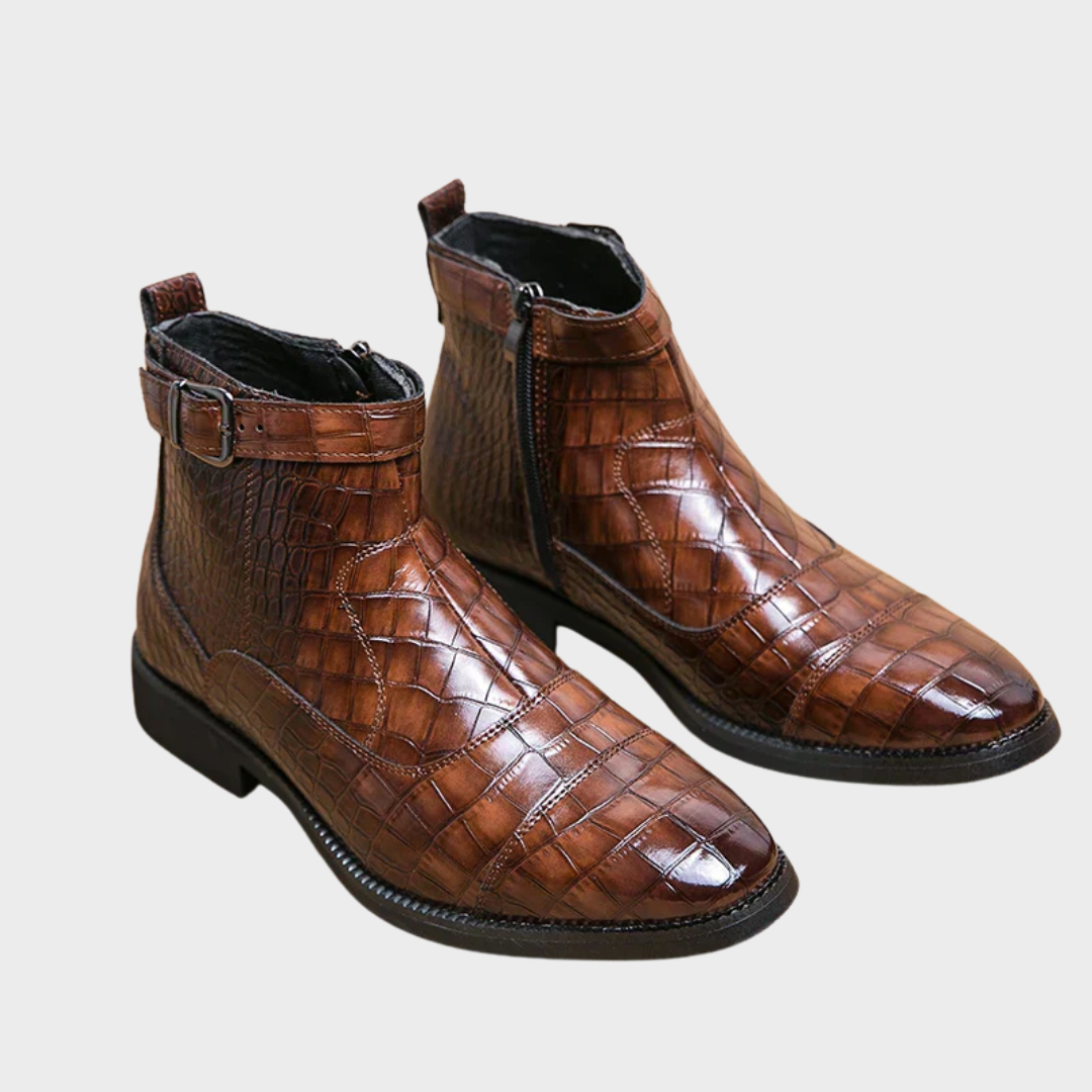 Dylan | Bottines en Similicuir avec Boucle