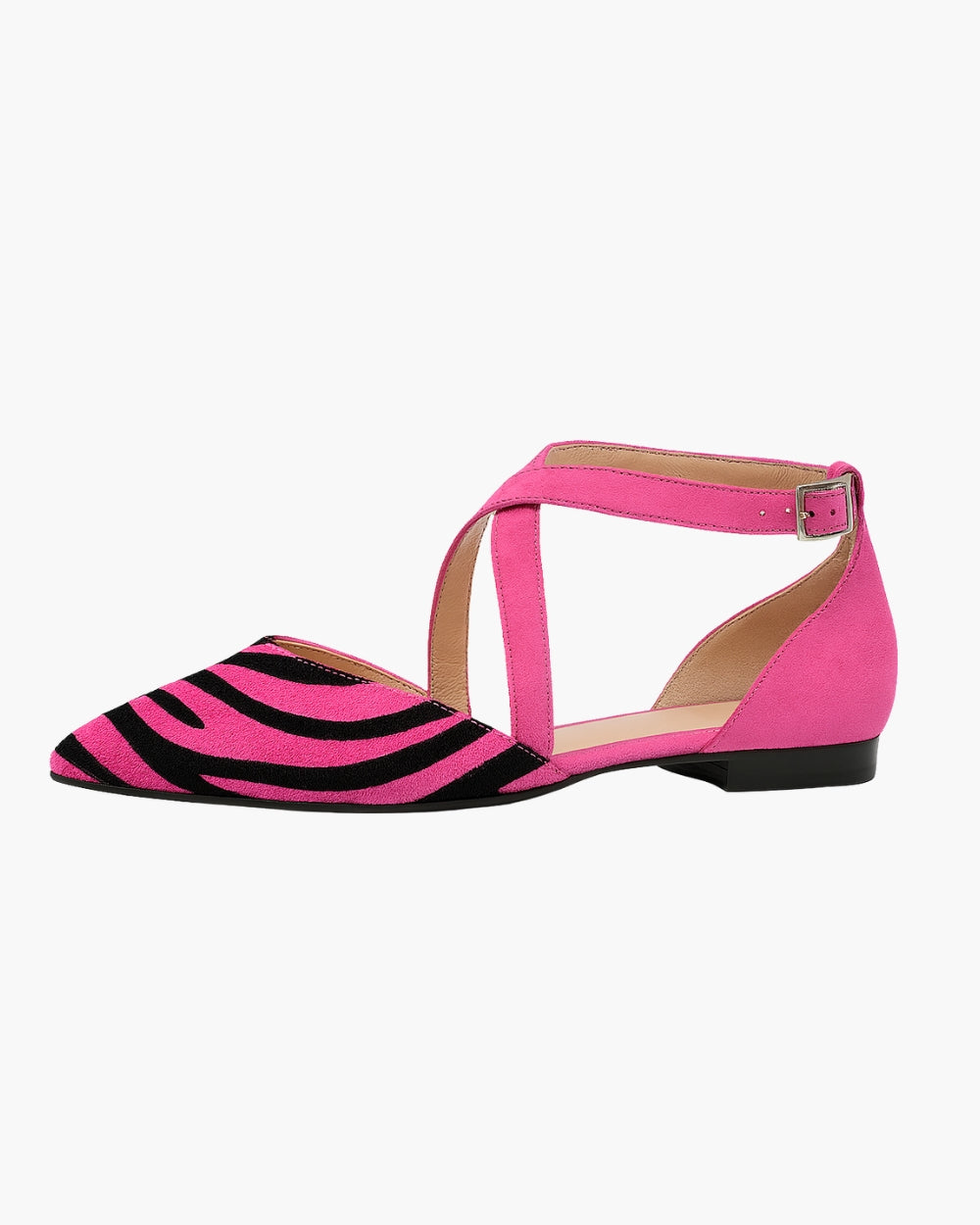 Asilia – Sandales à talons pointus et rayés