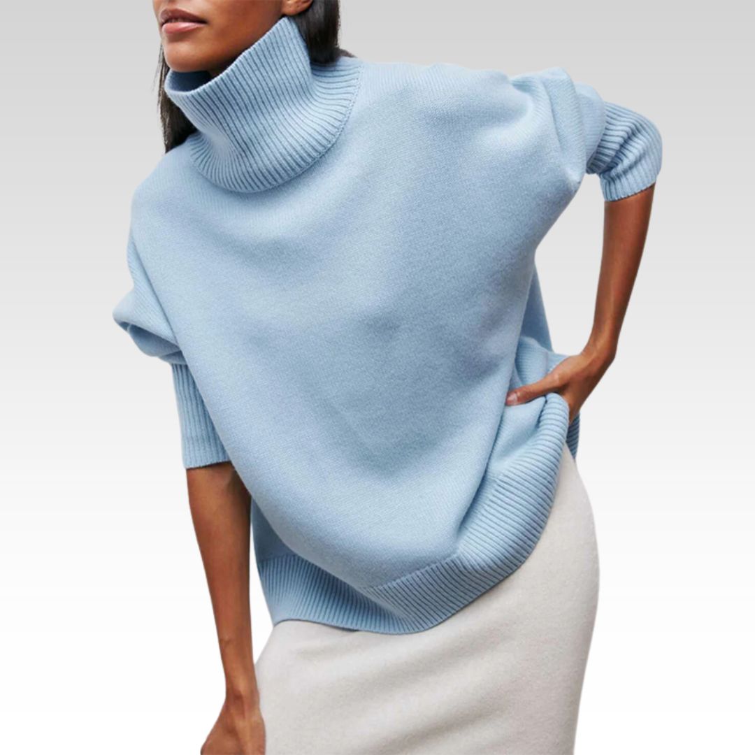 Amelia | Pull en maille élégant à col roulé