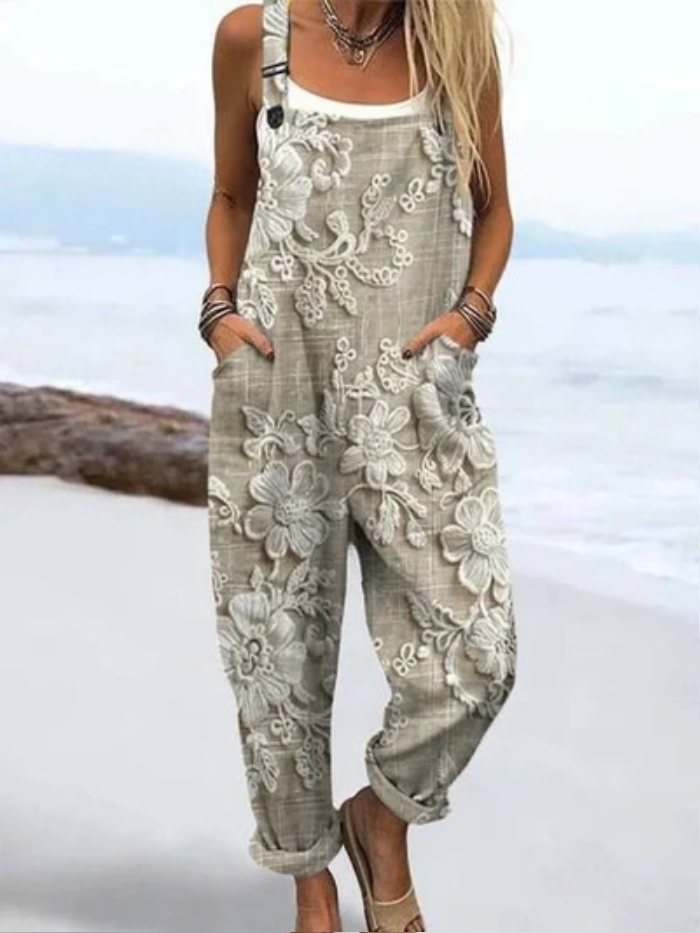 Liora | Dungaree Brodée Florale