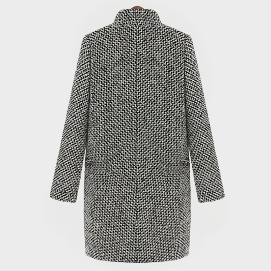 CHELSEA™ | MANTEAU LONG À CARREAUX