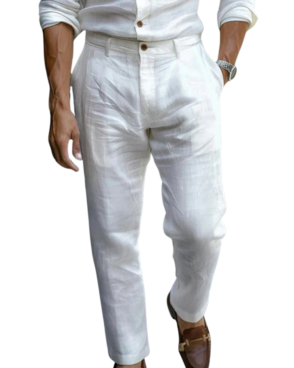 Moretti | Pantalons en Lin Léger