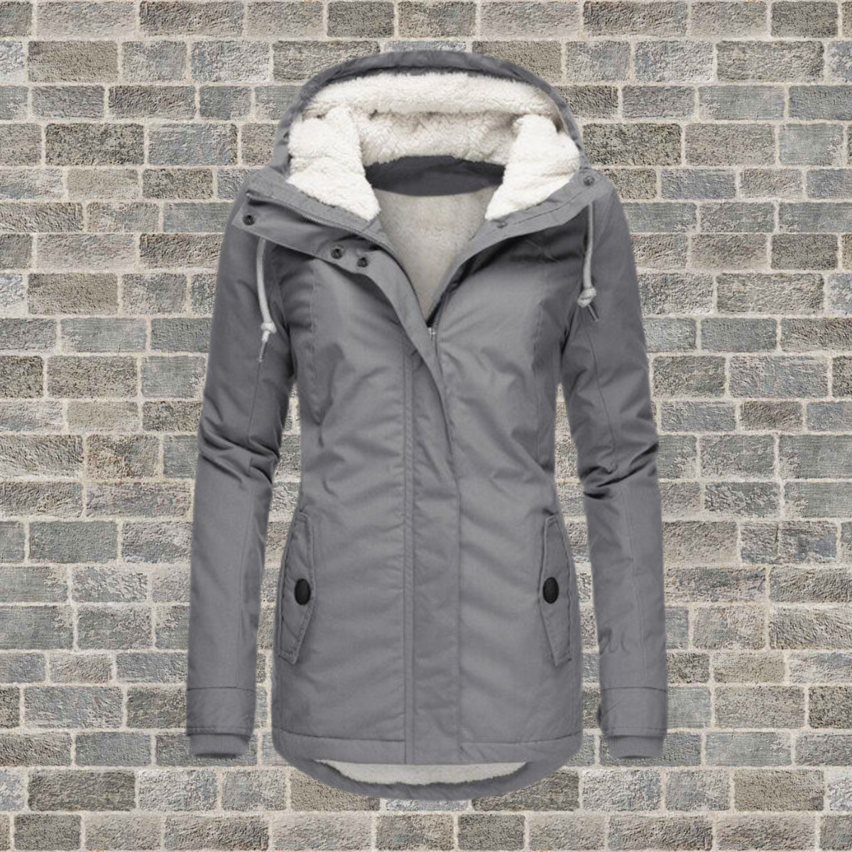 Winnie | Manteau en coton élégant et chaud avec doublure