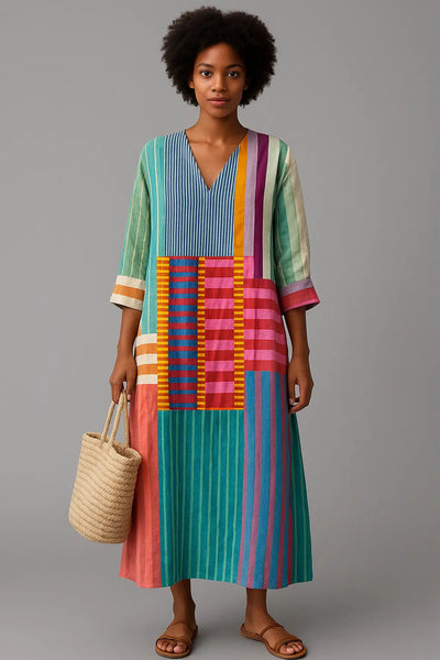 Robe Jeanine™ avec motifs géométriques