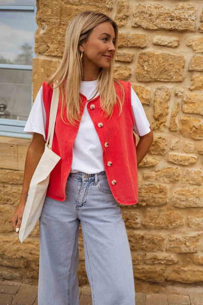 Elyzia™ | Gilet d'été en tissu structuré