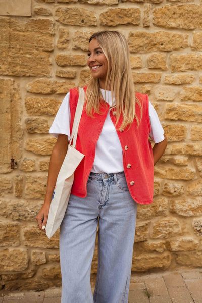 Elyzia™ | Gilet d'été en tissu structuré