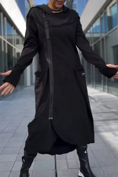 MANA™ | HOODIE LONG AVEC FERMETURE ÉCLAIR EN TISSUS LÉGERS ET RESPIRANTS