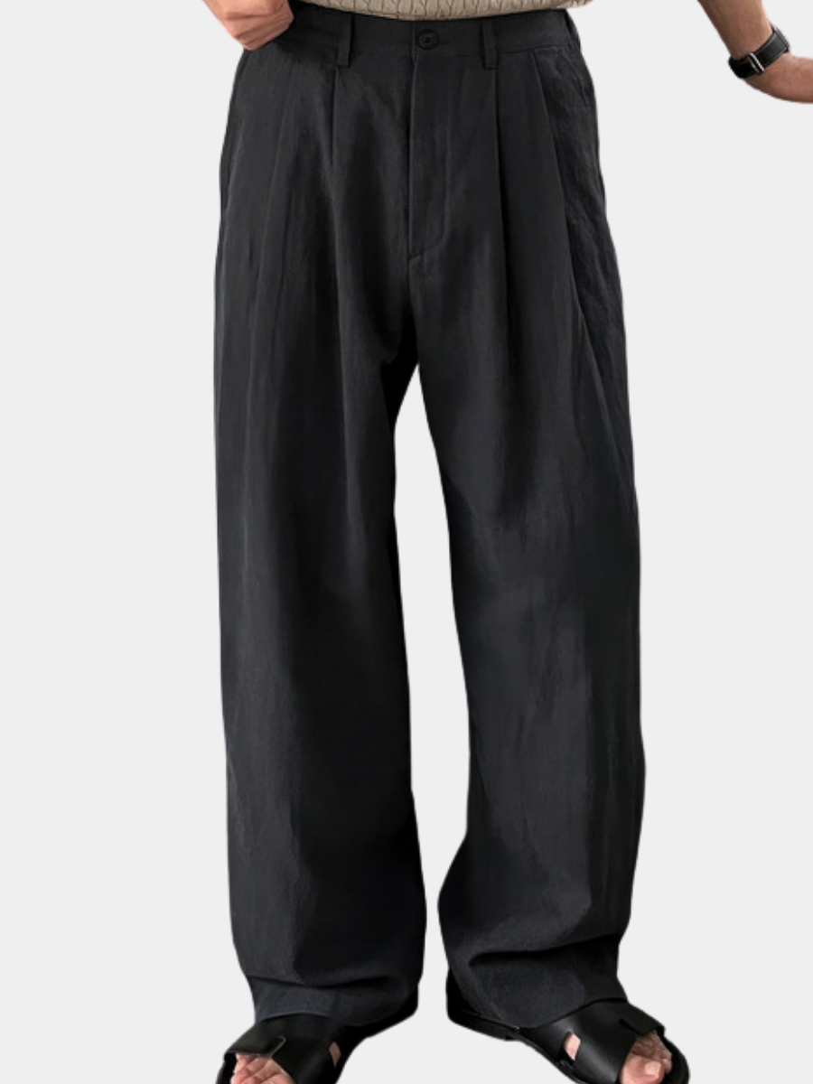 LOUIS | PANTALONS EN LIN À JAMBES LARGES