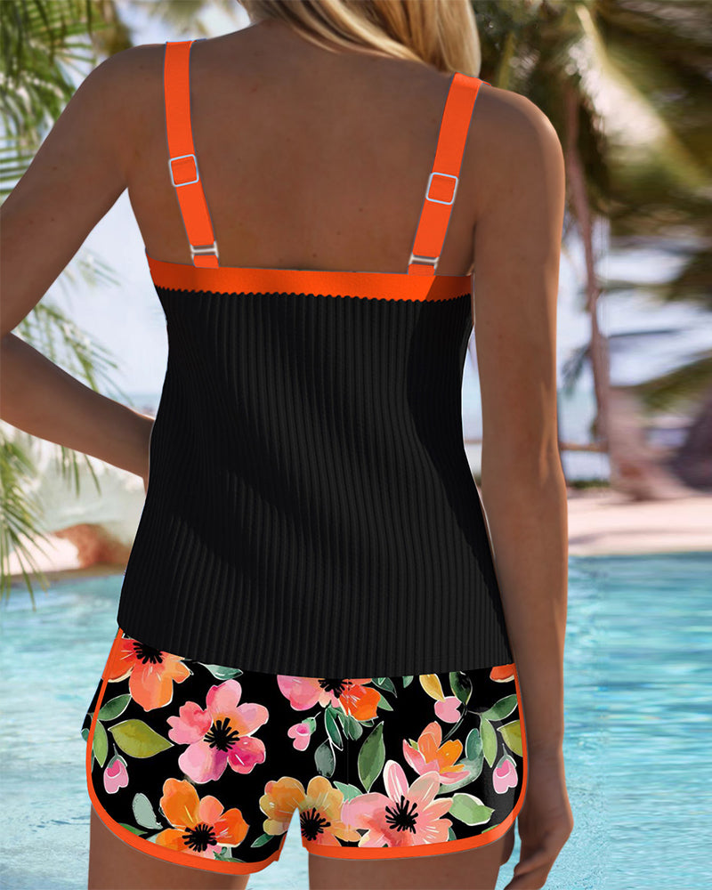 Laluna® | Ensemble de Tankini Élégant en Deux Pièces