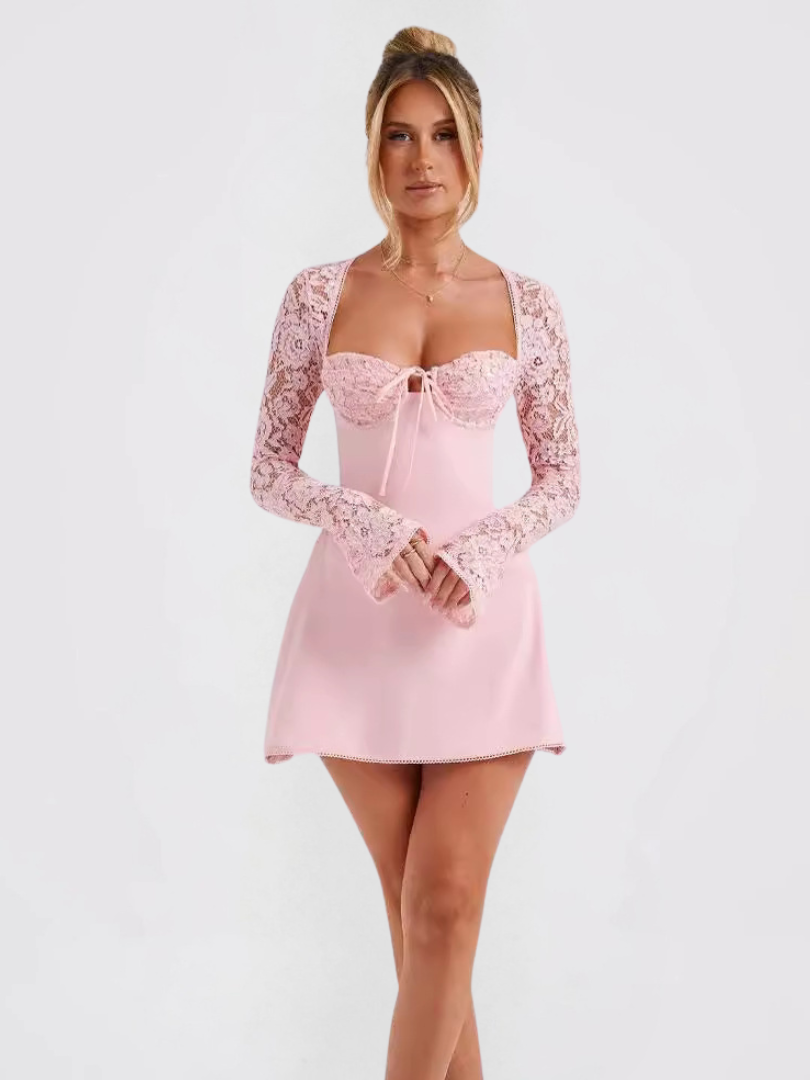 ANASTASIA™ | ROBE COURTE EN DENTELLE RAFFINÉE