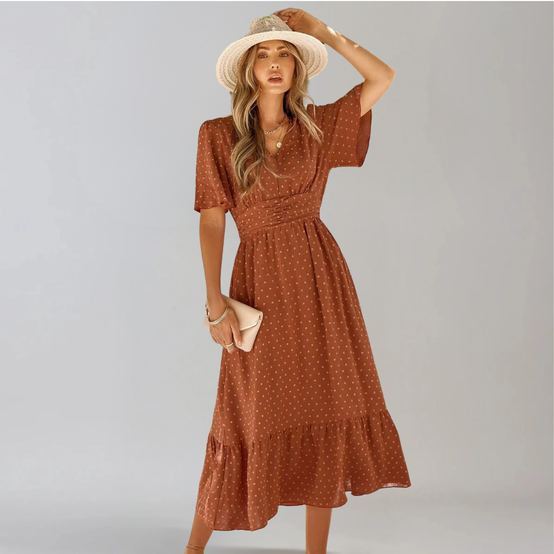 ARIA™ | ROBE MIDI AVEC ENCOLURE EN V
