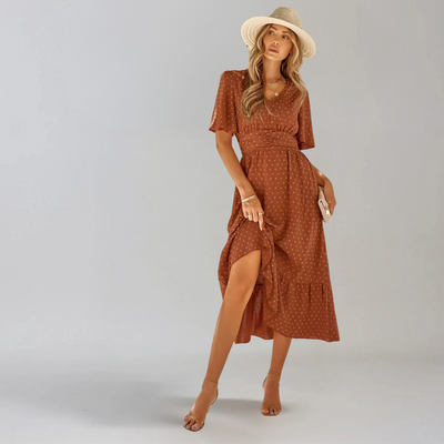 ARIA™ | ROBE MIDI AVEC ENCOLURE EN V