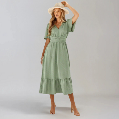 ARIA™ | ROBE MIDI AVEC ENCOLURE EN V