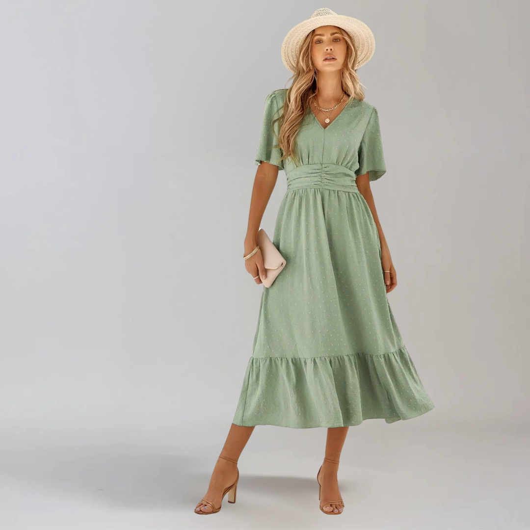 ARIA™ | ROBE MIDI AVEC ENCOLURE EN V