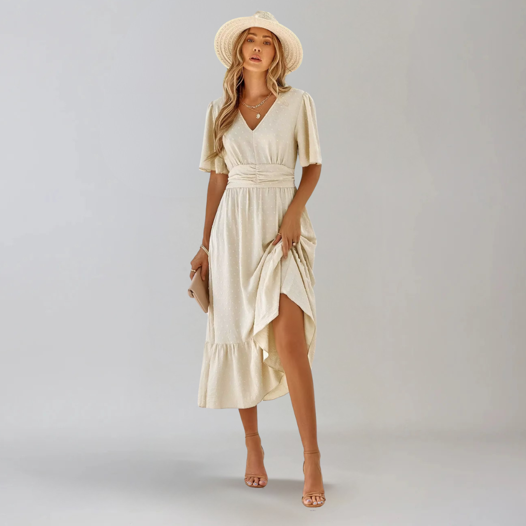 ARIA™ | ROBE MIDI AVEC ENCOLURE EN V