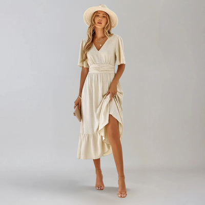 ARIA™ | ROBE MIDI AVEC ENCOLURE EN V