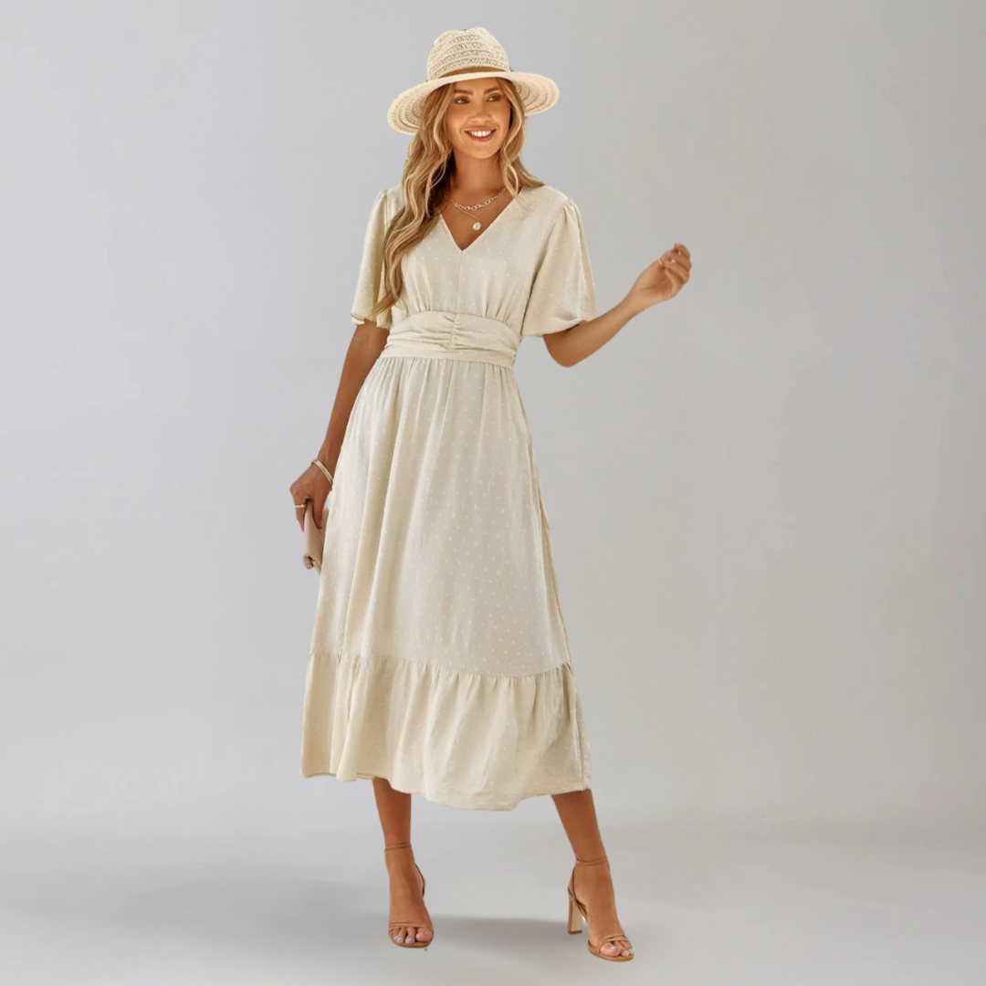 ARIA™ | ROBE MIDI AVEC ENCOLURE EN V