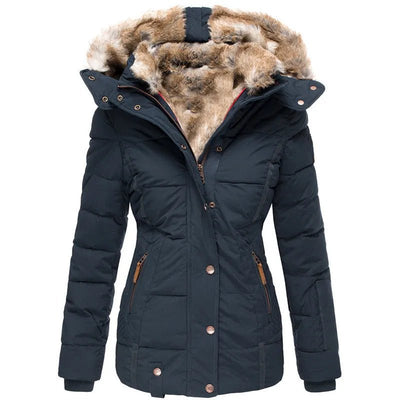 Zola | Manteau d'hiver chaud avec doublure en fourrure