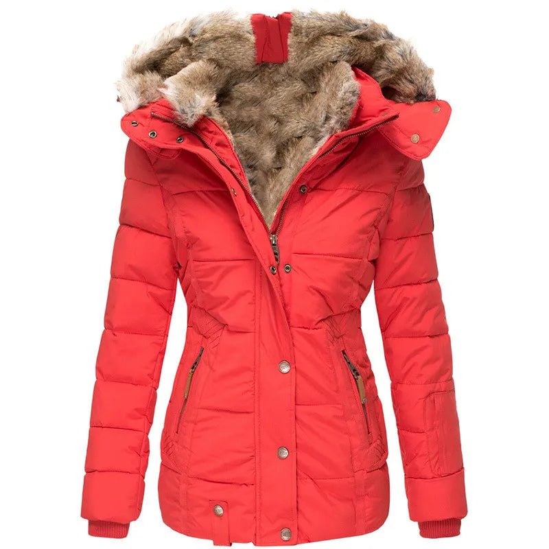 Zola | Manteau d'hiver chaud avec doublure en fourrure