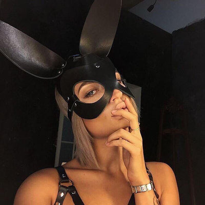 Masque de Lapin en Cuir