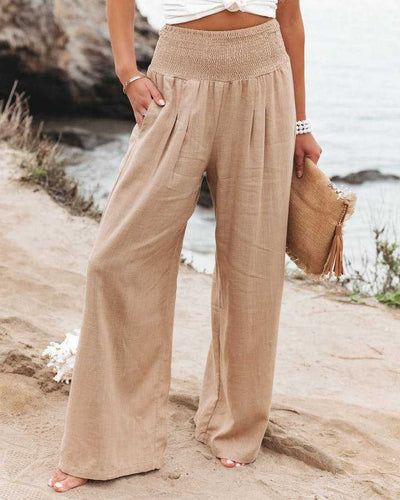 Lily Pantalon Flottant à Jambes Évasées