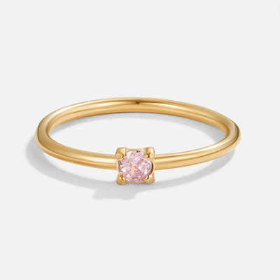 Bague en or avec pierre de naissance