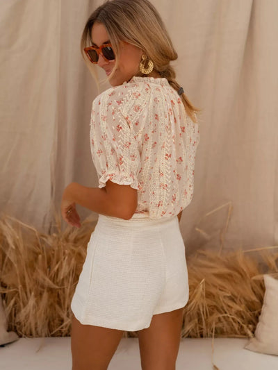 ELINA™ | LA BLOUSE FLEURIE