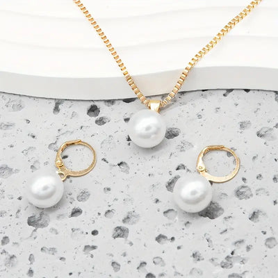 Ensemble de bijoux Golden Grace Pearl | Or