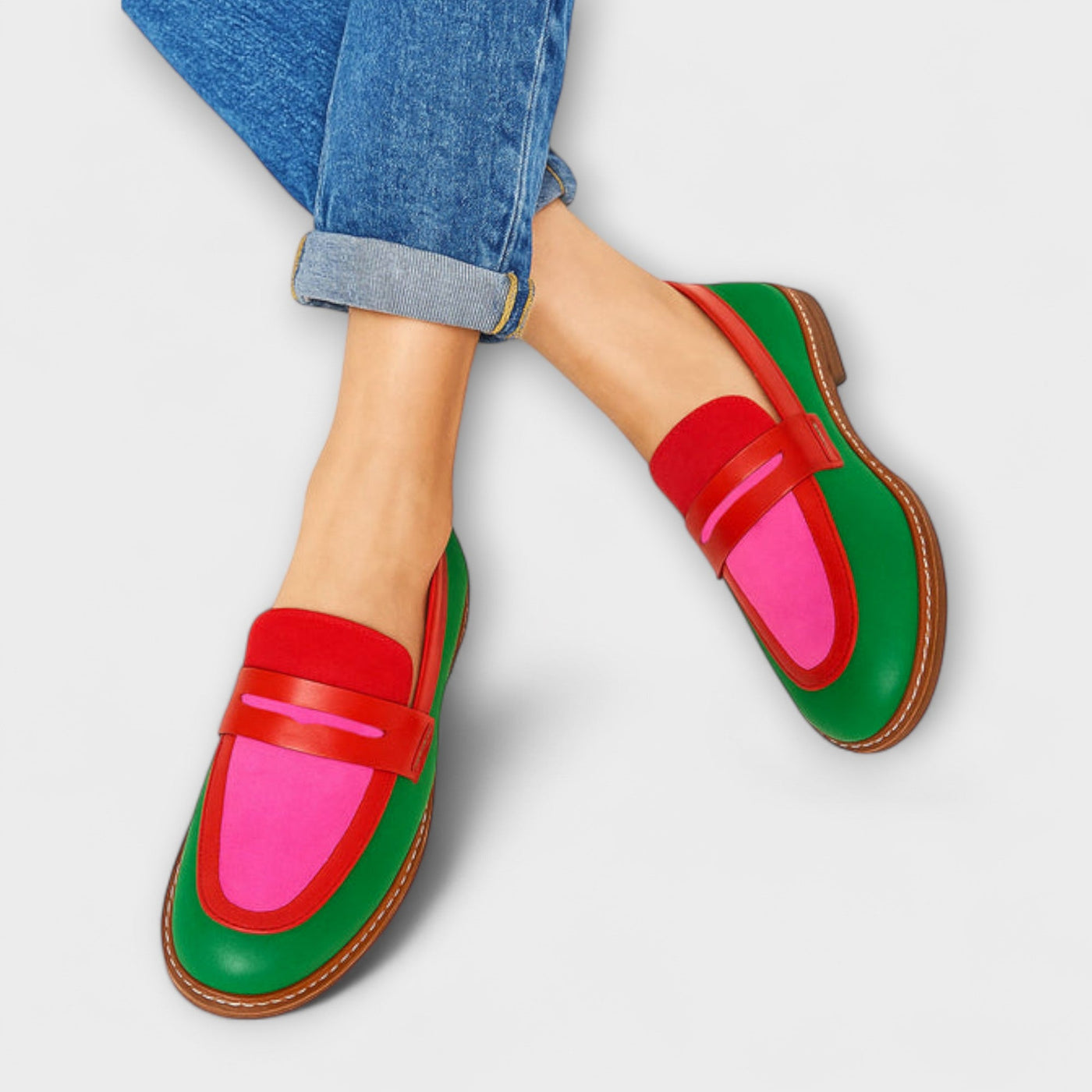Nyla – Mocassins Colorés de Style Décontracté