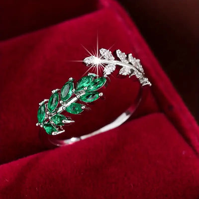 Carlotta | Bague en Or Blanc 16k Premium