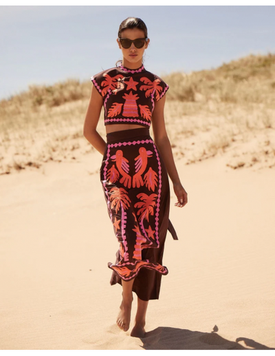 Katia - Ensemble imprimé Top et Jupe