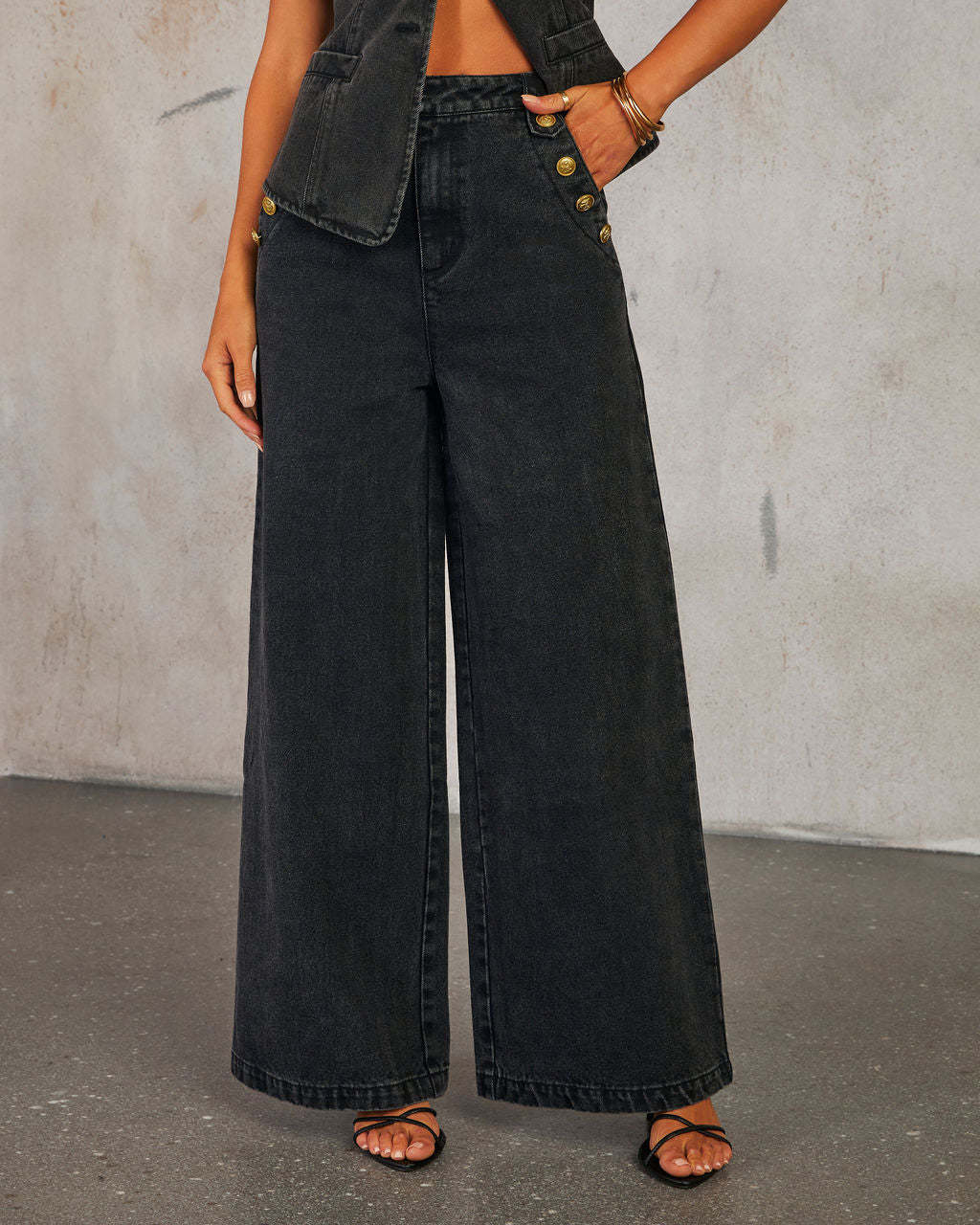 CORINNE™ | ENSEMBLE EN DENIM AVEC DÉTAILS RAFFINÉS