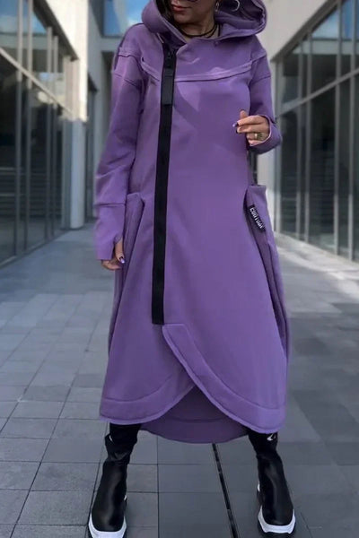 MANA™ | HOODIE LONG AVEC FERMETURE ÉCLAIR EN TISSUS LÉGERS ET RESPIRANTS