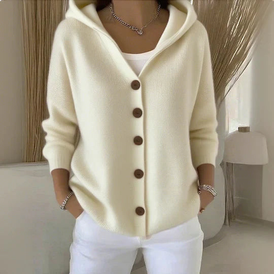 Felicia | Veste en tricot tendance avec capuche