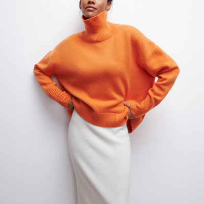 Amelia | Pull en maille élégant à col roulé
