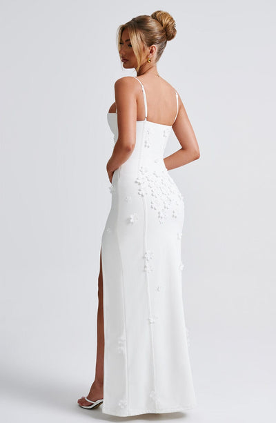 Robe Maxi en Appliqué Floral L’atelier D’amélie