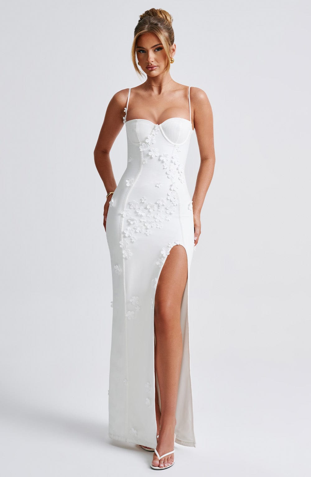 Robe Maxi en Appliqué Floral L’atelier D’amélie
