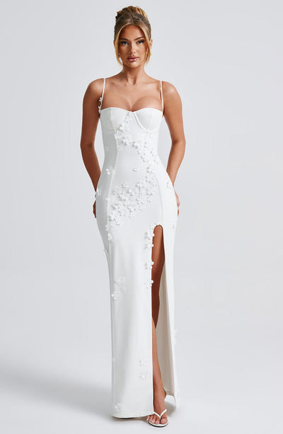 Robe Maxi en Appliqué Floral L’atelier D’amélie