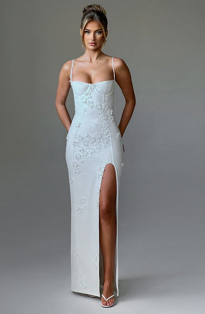 Robe Maxi en Appliqué Floral L’atelier D’amélie