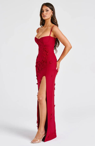 Robe Maxi en Appliqué Floral L’atelier D’amélie