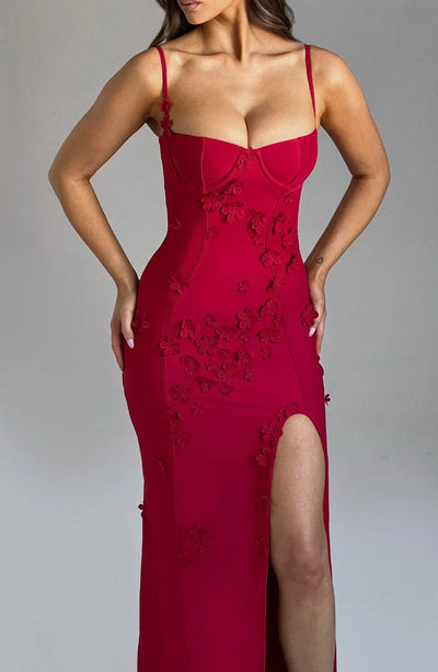 Robe Maxi en Appliqué Floral L’atelier D’amélie