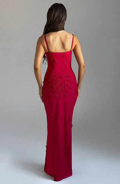 Robe Maxi en Appliqué Floral L’atelier D’amélie
