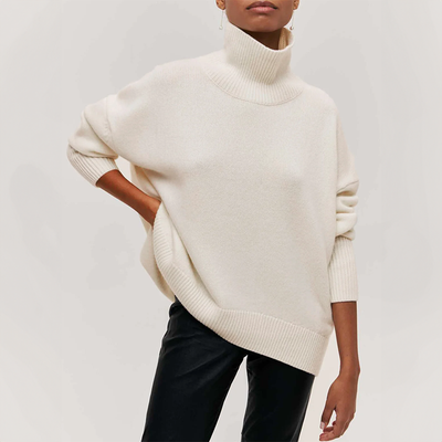 Amelia | Pull en maille élégant à col roulé