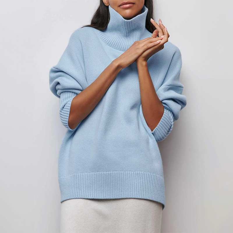 Amelia | Pull en maille élégant à col roulé