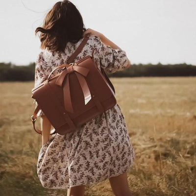 Sienna | Sac Retro Twist en Bleu-Rose