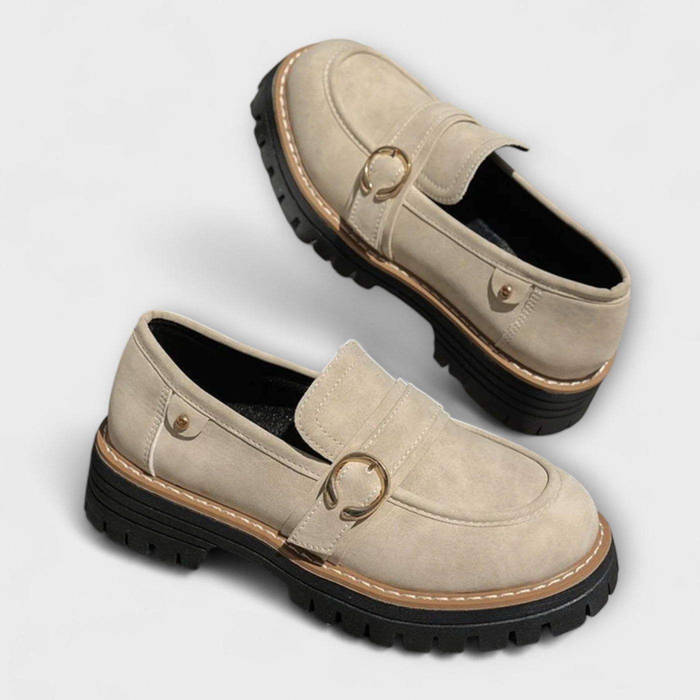 Lora – Mocassins Décontractés à Bout Ronde