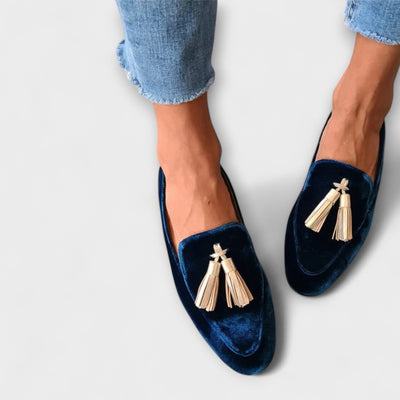 Quinnlyn – Mocassins Inspirés du Vintage avec Franges