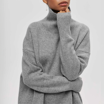 Amelia | Pull en maille élégant à col roulé